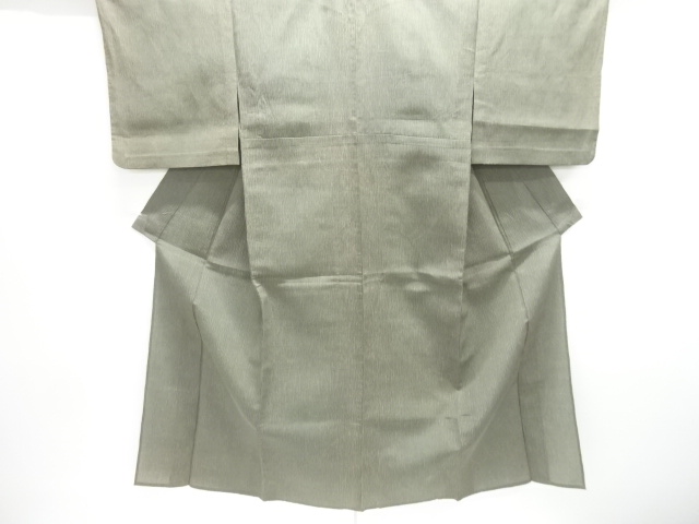 JAPANESE KIMONO / HITOE KIMONO / SILK / CHIJIMI / WAVY STRIPE